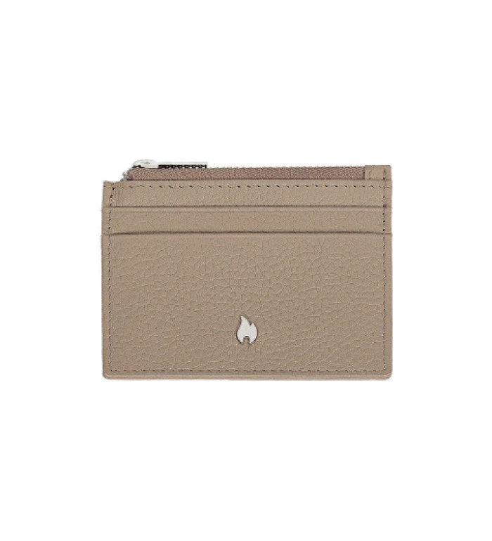 Калъф за карти и документи Zippo - Signature, Rfid защита, с цип, бежов