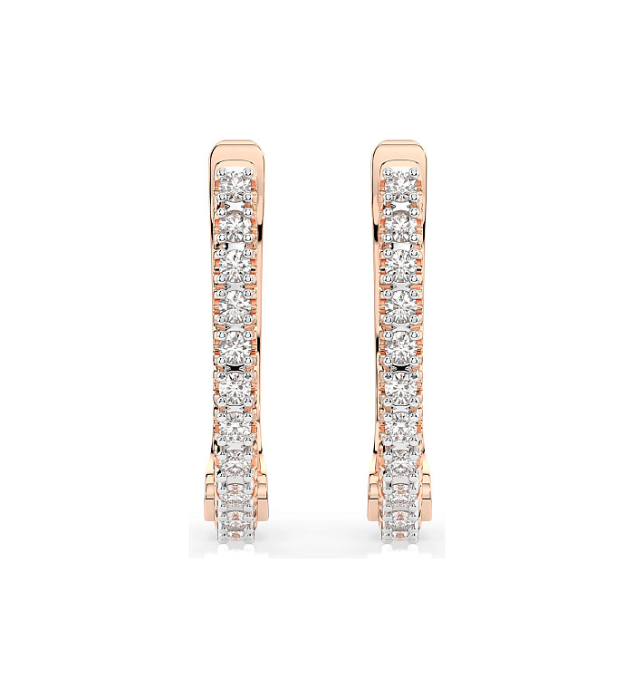 Cara обеци с диаманти 0.18 ct – ЗЛАТНО БИЖУ 14К K102-10076R/14K