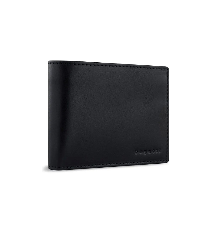Мъжки портфейл Bugatti - Remo, RFID защита, черен