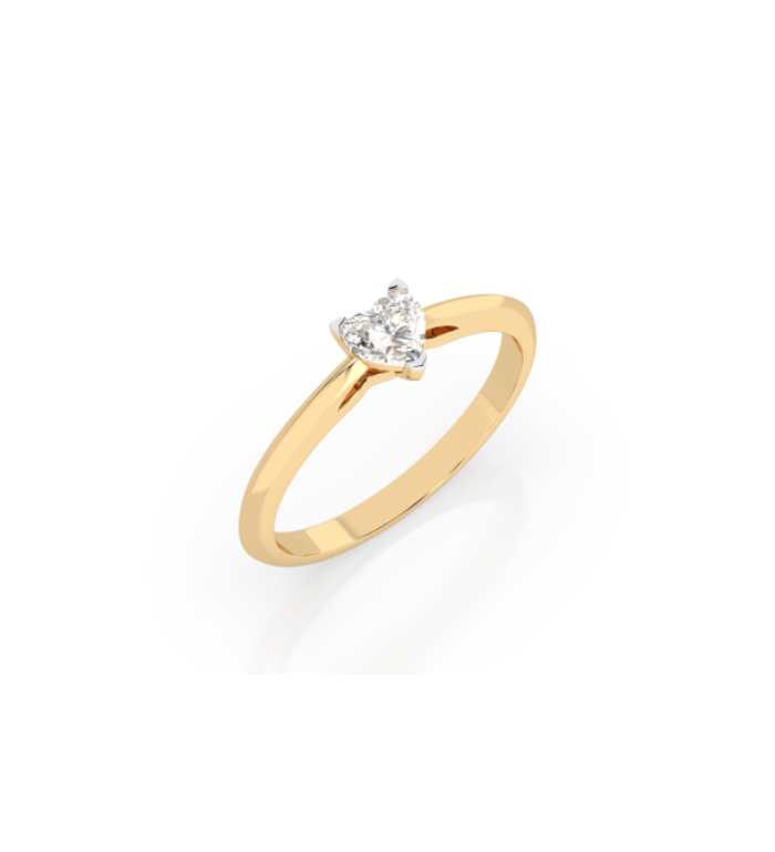 CARA Златен пръстен с диамант 0.30 ct GIA сертификат K101-10190Y  HRT