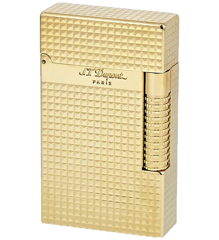 ЗАПАЛКА S.T.DUPONT LE GRAND CLING YELLOW GOLD DIAMOND HEAD C23009