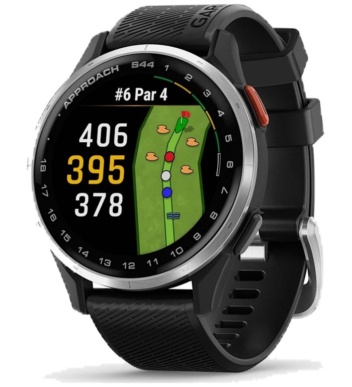 GARMIN APPROACH S44 SILVER / BLACK SILICONE