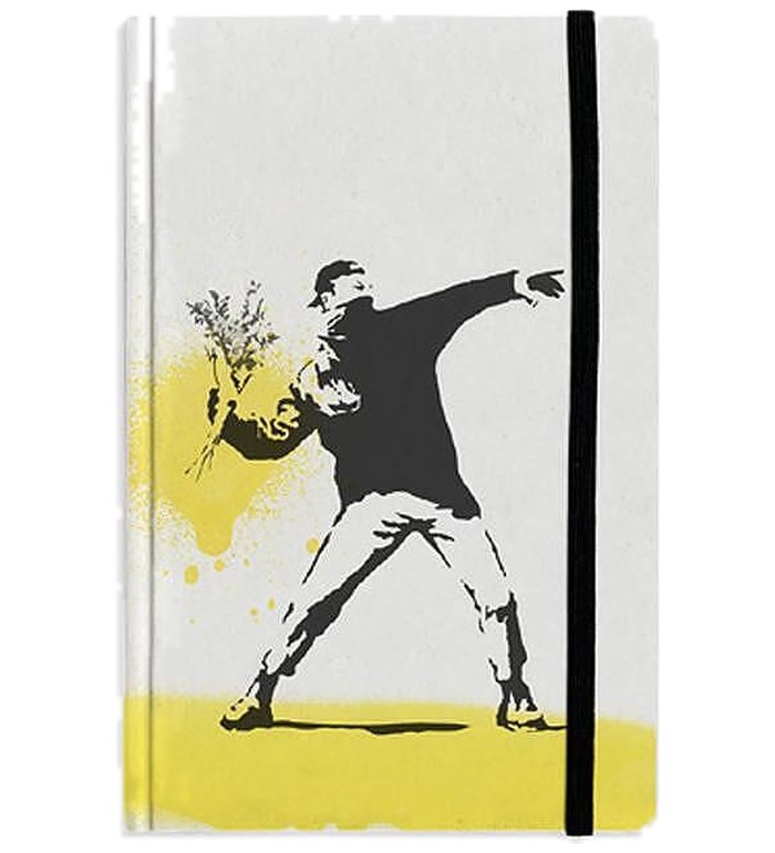 Комплект за писане Pininfarina - Banksy Collection, Flower & Grafeex, жълти