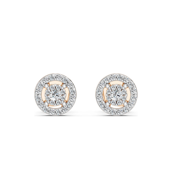 Cara обеци с диаманти 0.06+0.22 ct – ЗЛАТНО БИЖУ 14К K102-10018R(2.0)/14K