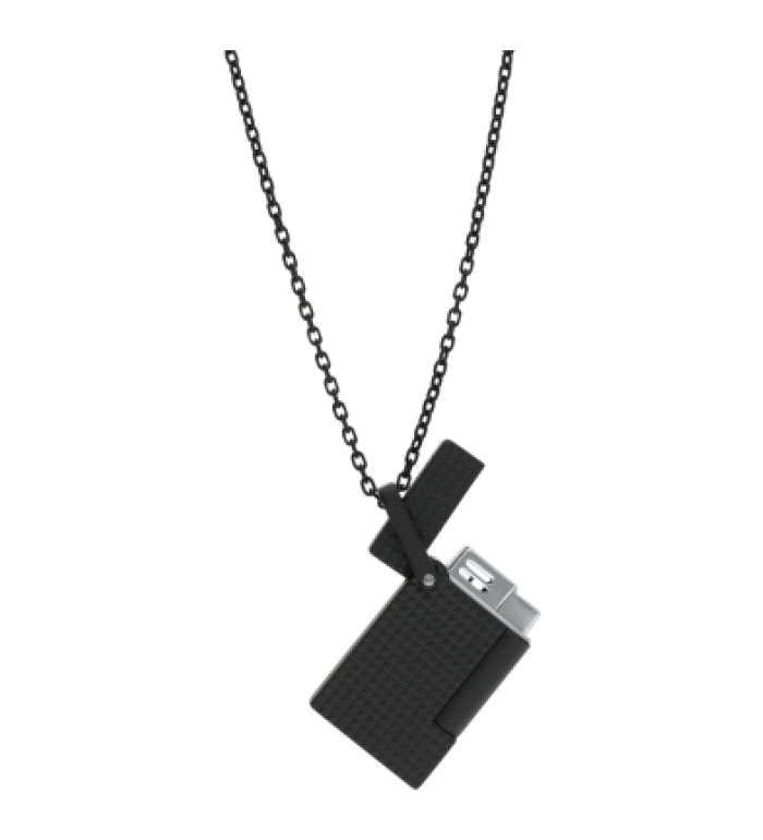 Запалка S.T.Dupont Lighter Necklace Diamond Head Black K27068CH