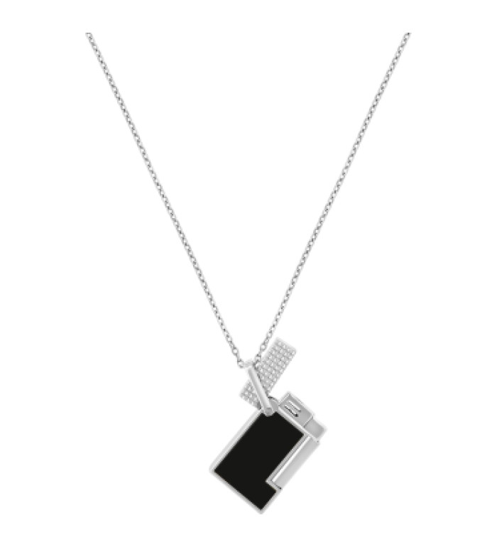 Запалка S.T.Dupont Lighter Necklace Lacquered Silver K27076CH