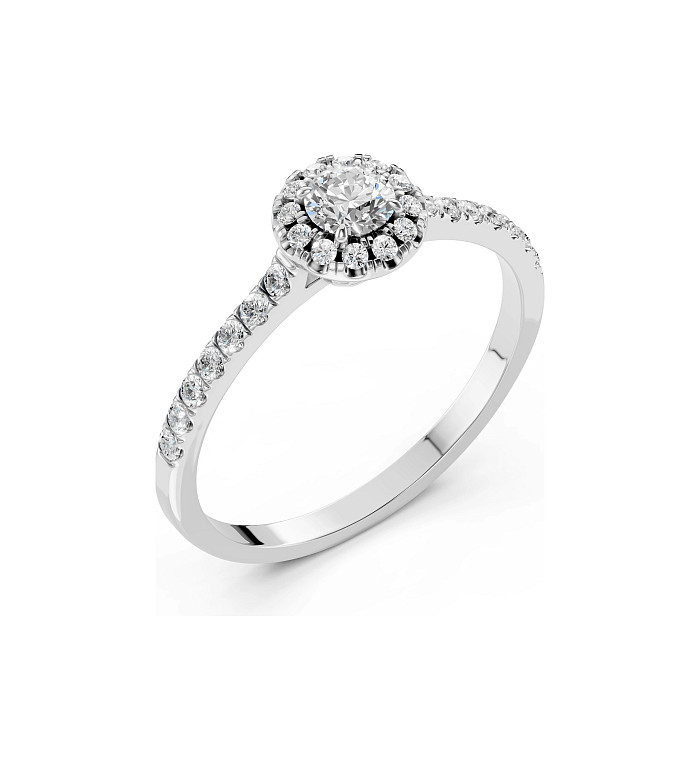 Cara пръстен с диаманти 0.25+0.29 ct – ЗЛАТНО БИЖУ 14К K101-10095W(4.0)/14K