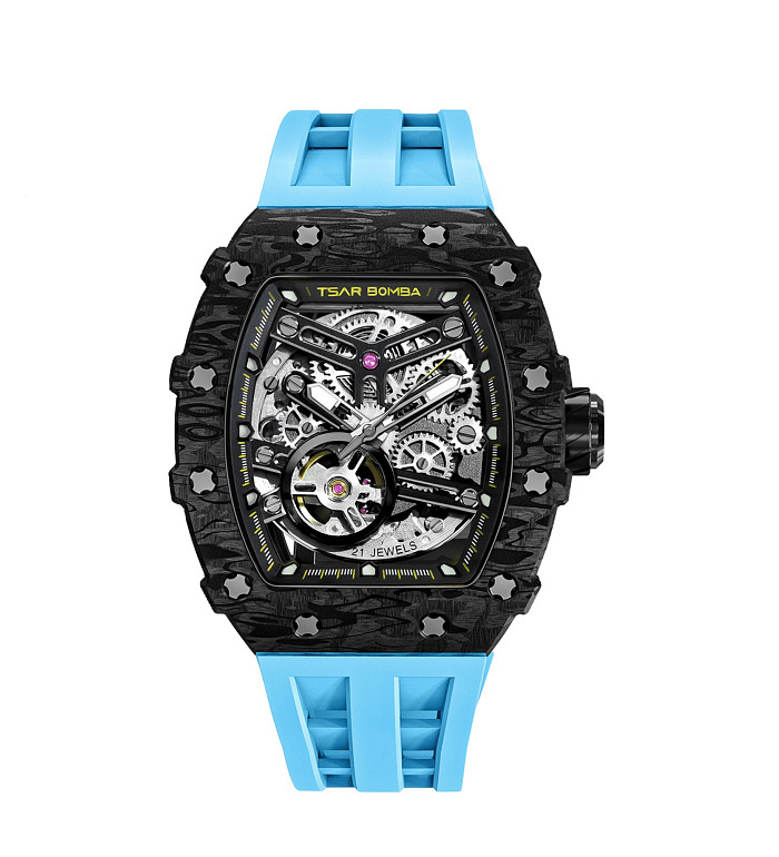 TSAR BOMBA T-Elemental Carbon Fiber Fashion Blue TB8208CF-41