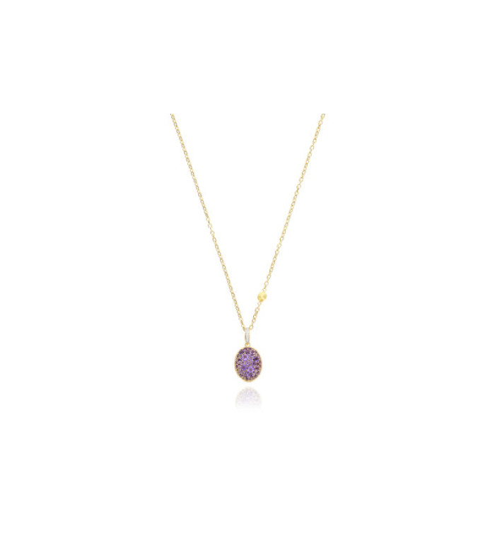 NANIS BOULES small КОЛИЕ АМЕТИСТ / ДИАМАНТИ PS32-609