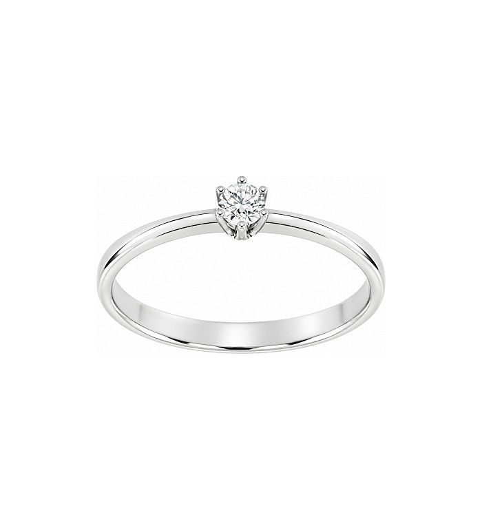 Cara Diamanti gold ring with diamond AA0530.12W/0.05ctsSI/H