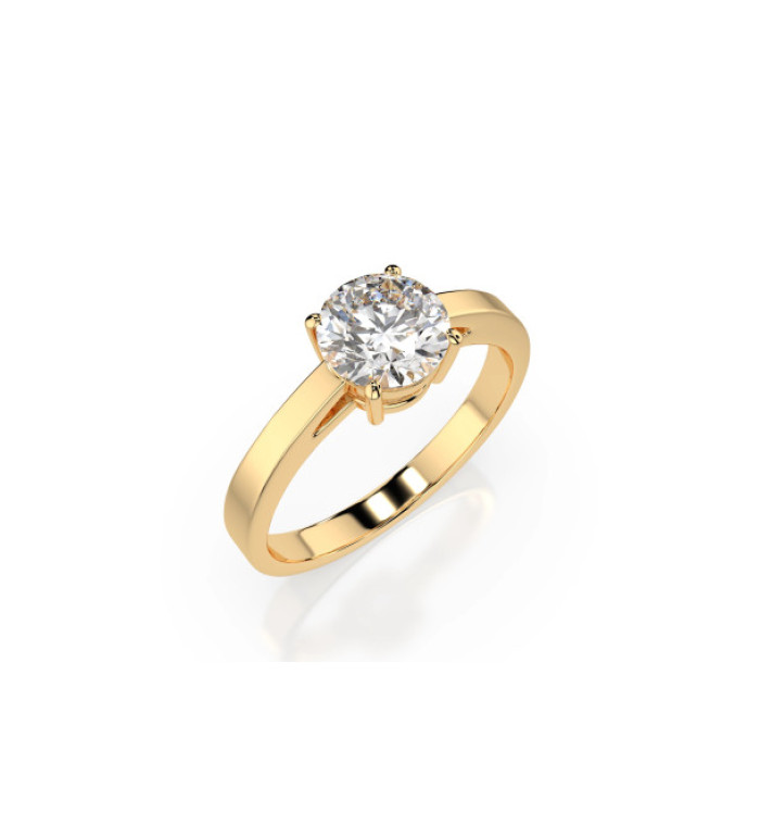 Златен пръстен с диамант CARA 0.70 ct GIA сертификат K101-10012Y