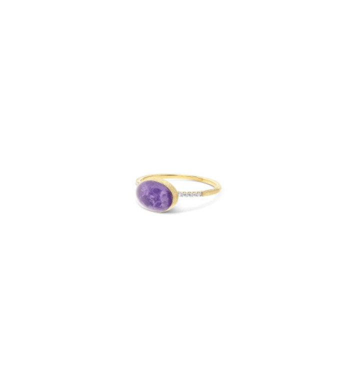 NANIS BOULES VIOLETTA CILENGINE Small ПРЪСТЕН ЛЕПИФОЛИТ, СЕДЕФ, ПЛАНИНСКИ КРИСТАЛ И ДИМАМАНТИ AS2-609