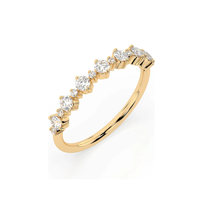 Cara пръстен с диаманти 0.42+0.08 ct – ЗЛАТНО БИЖУ 14К K101-10147Y/14K