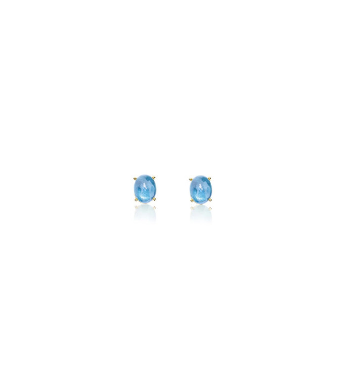 NANIS "AZURE" Small ОБЕЦИ LONDON BLUE TOPAZ  OA4-597
