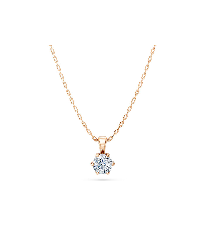 Cara колие с диамант 0.30 ct GIA сертификат – ЗЛАТНО БИЖУ 14К K104-10004R(4.2)/14K