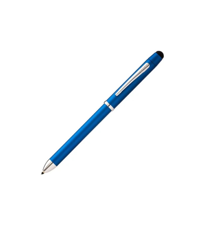 Мултифункционален пишещ инструмент Cross Tech3 - Metallic Blue, със стилус