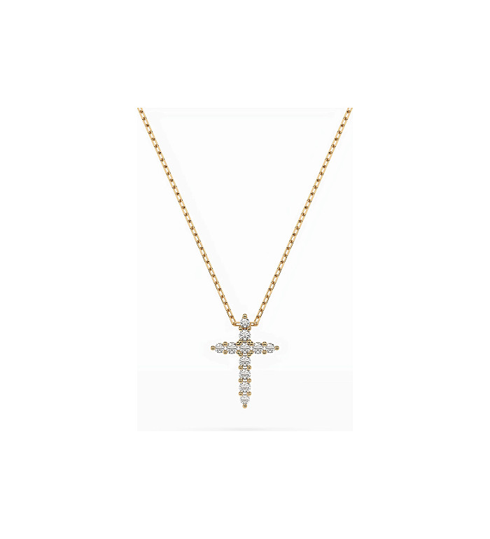 Cara колие с диаманти 0.07+0.02 ct – ЗЛАТНО БИЖУ 14К K104-10020Y/14K