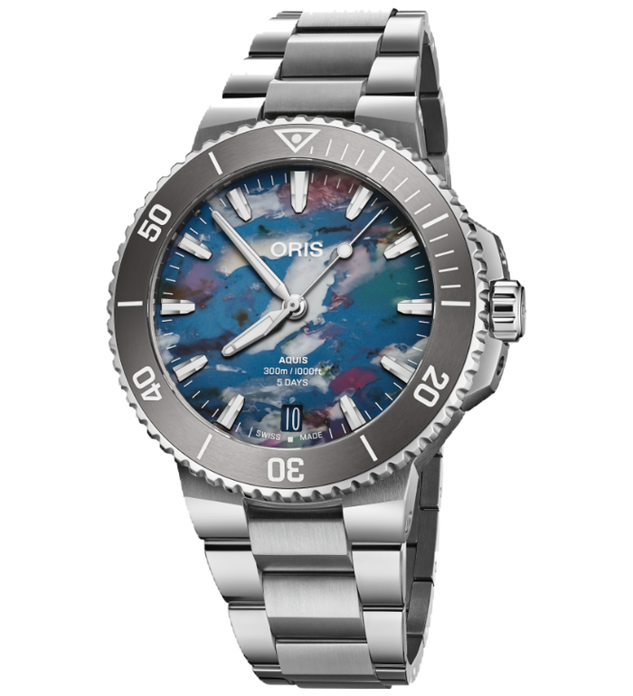 ЧАСОВНИК ORIS AQUIS DATE UPCYCLE 43.5MM 400 7790 4150-07 8 23 02PEB