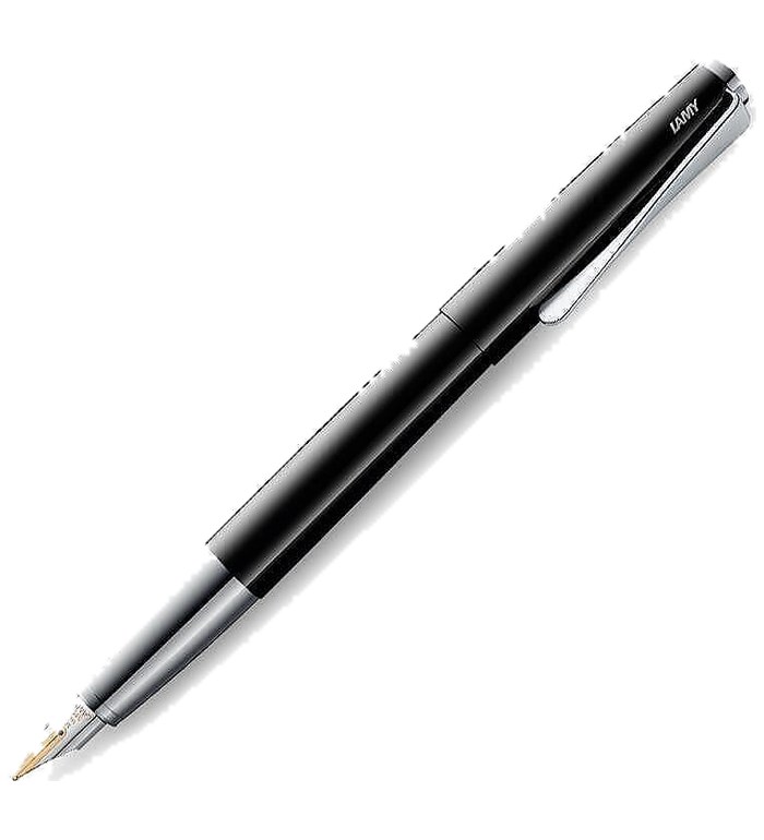 Писалка Lamy - Studio Piano black, M размер златно перо, черен лак
