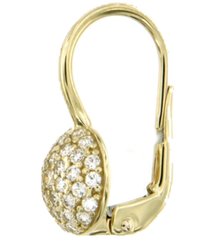 CARA DIAMANTI Златни обеци с цирконии OR4946G