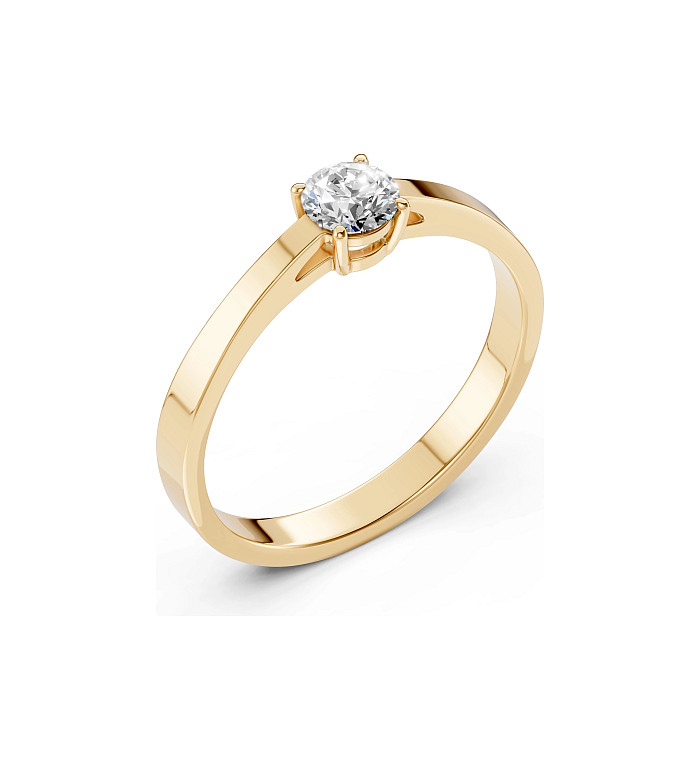 Cara пръстен с диамант 0.40 ct GIA сертификат – ЗЛАТНО БИЖУ 14К K101-10012/1Y(4.7)/14K