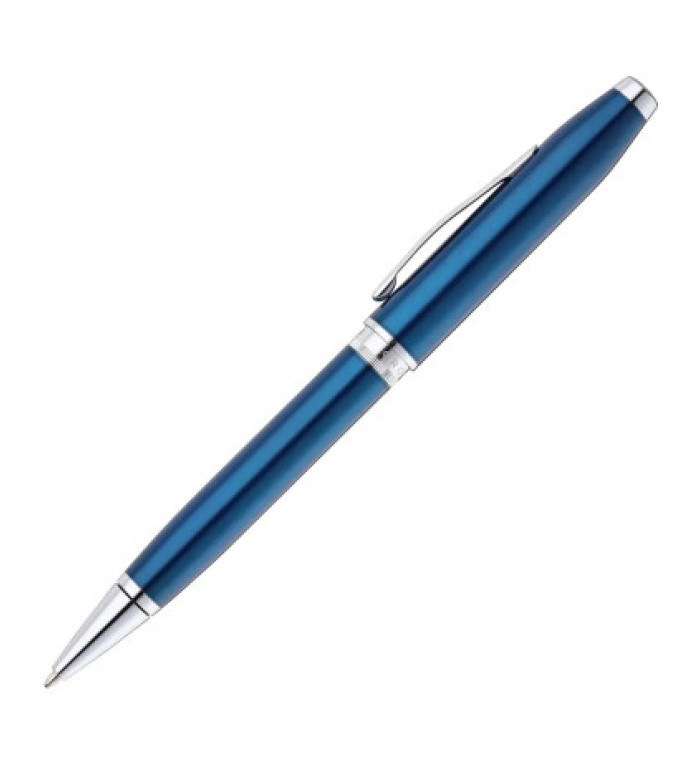 Химикалка Cross Foundry - Glossy Translucent Blue Lacquer
