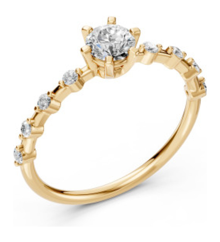 Cara пръстен с диаманти 0.50+0.16 ct GIA сертификат K101-10095Y