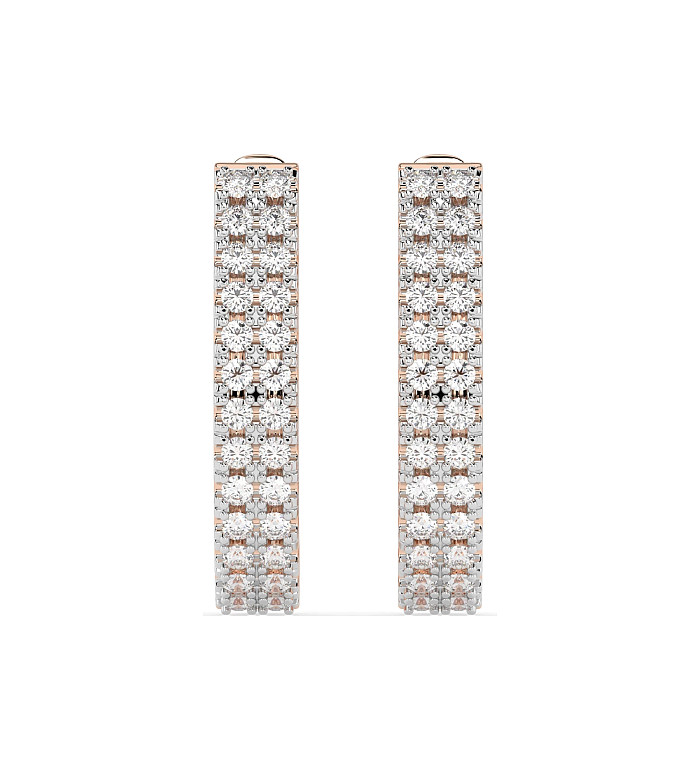 Cara обеци с диаманти 0.22 ct – ЗЛАТНО БИЖУ 14К K102-10300R/14K