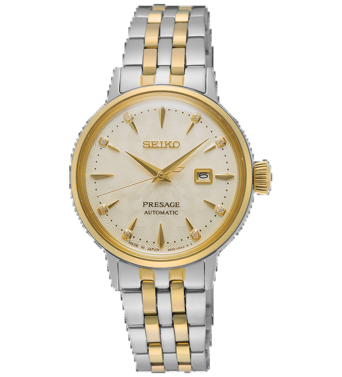 SEIKO PRESAGE SKYDIVING DIAMOND TWIST 30MM LADIES WATCH SRE010J1