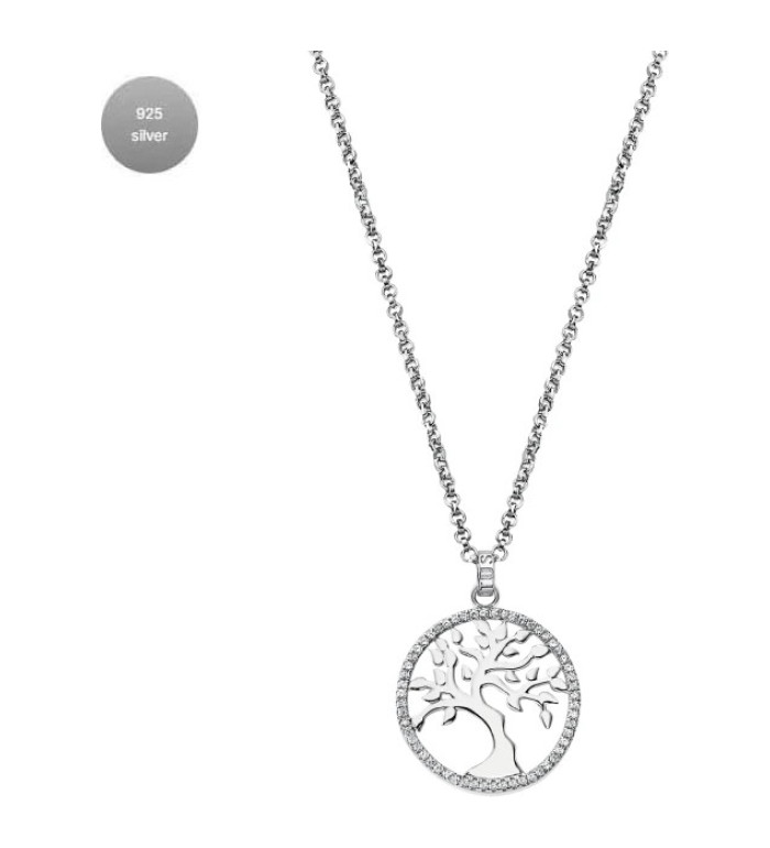LOTUS SILVER SILVER NECKLACE LP1778-1/1