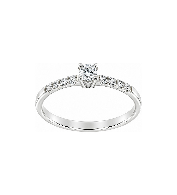 Cara Diamanti gold ring with diamonds AA0516.11W/0.09ctsSI/H