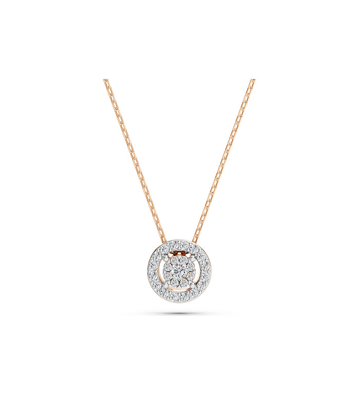 Cara колие с диаманти 0.03+0.11 ct – ЗЛАТНО БИЖУ 14К K104-10002R(2.0)/14K