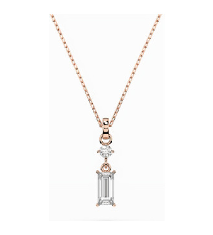 Cara колие с диаманти 0,04+0,30 ct GIA сертификат K104-10071/2R (0,30)