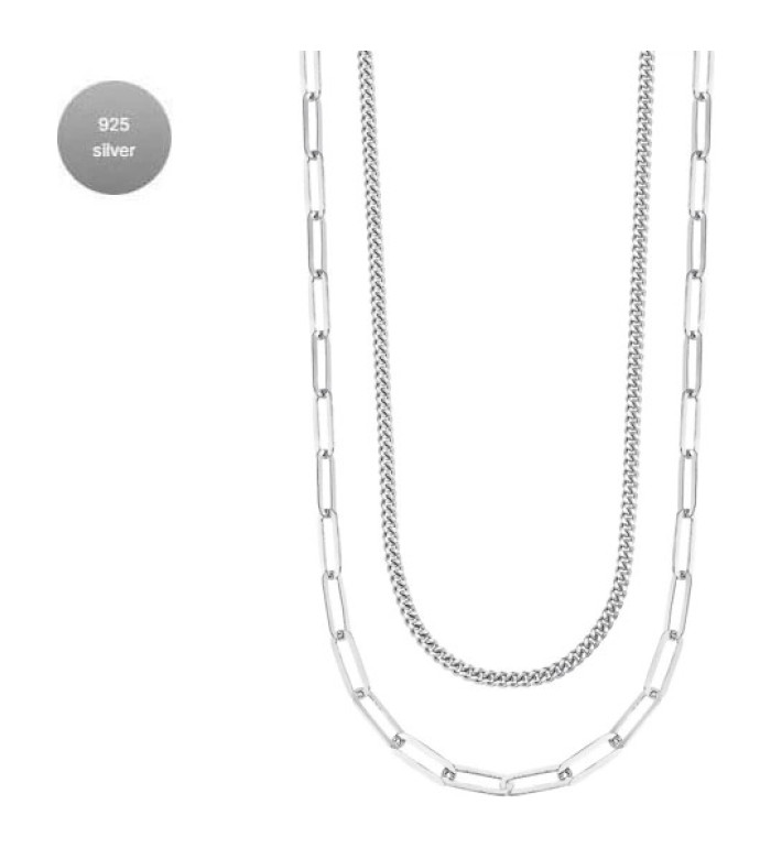 LOTUS SILVER SILVER NECKLACE LP3501-1/1