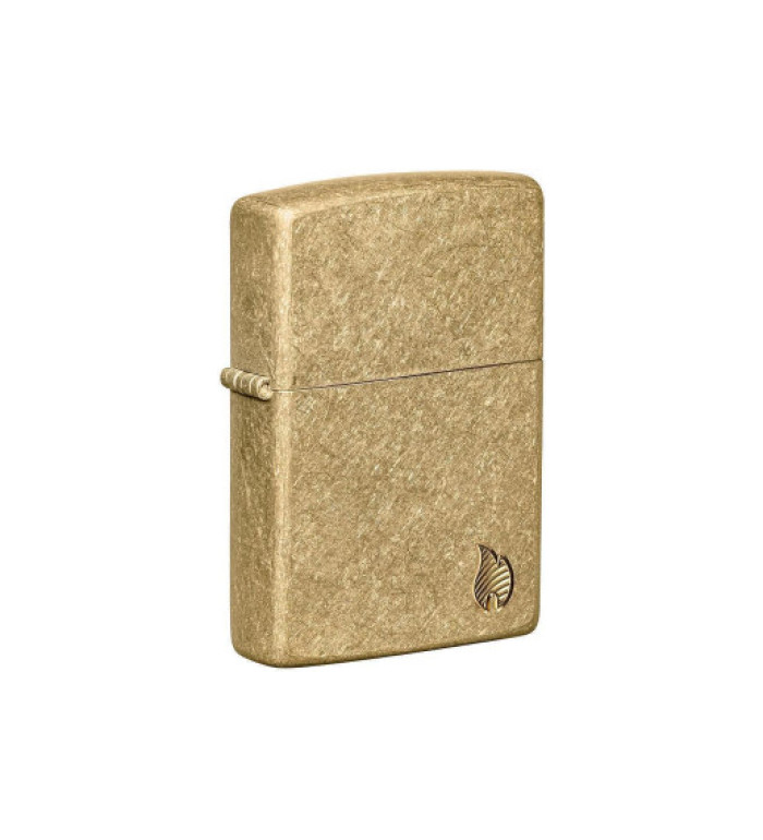 Запалка Zippo - Armor® Tumbled Brass Flame Design