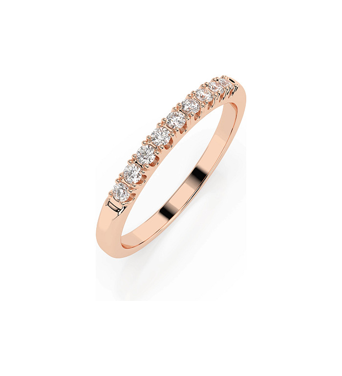 Cara пръстен с диаманти 0.18 ct – ЗЛАТНО БИЖУ 14К K101-10044/2R/14K