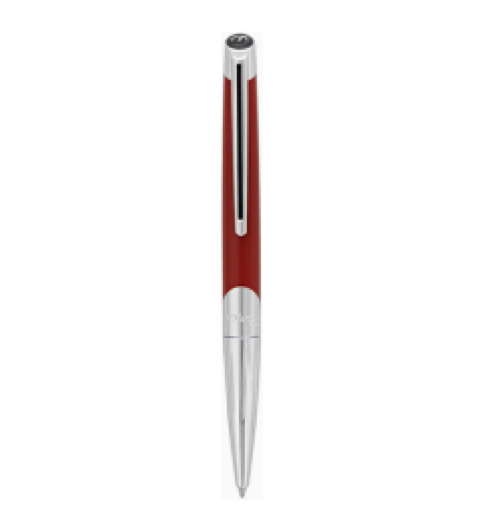 Химикалка S.T.DUPONT Défi Millennium Silver And Matt Red 405739