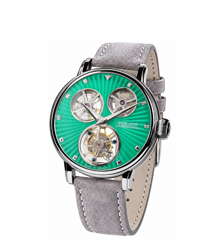 Poljot International Tourbillon Emerald Limited Edition 100pcs 3450.T-SKL-5S