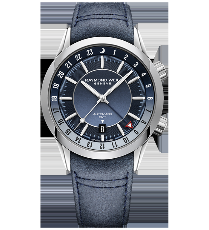 RAYMOND WEIL FREELANCER GMT AUTOMATIC 41MM MEN'S WATCH 2761-STC-50001
