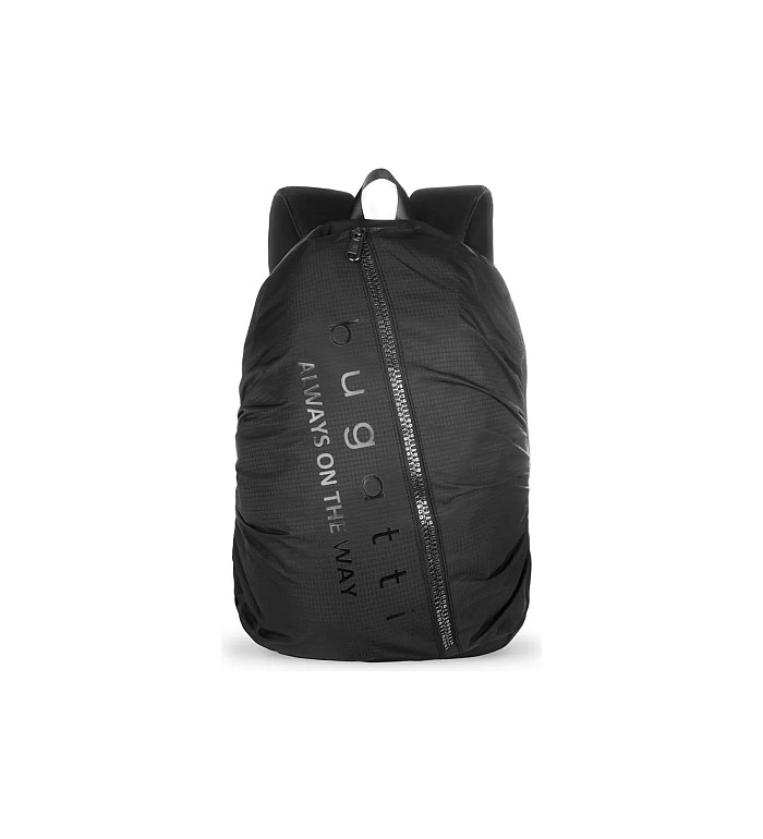 Раница Bugatti - Letter's Backpack, с отделение за лаптоп до 14", черна
