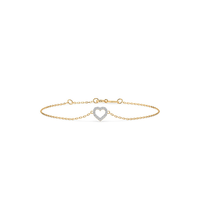 Cara гривна с диаманти 0.07 ct – ЗЛАТНО БИЖУ 14К K105-10005Y/14K