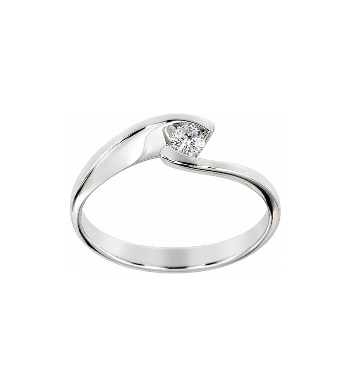 Cara Diamanti gold ring with diamond AA0441W/0.10ctsSI/H