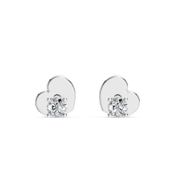 Cara обеци с диаманти 0.12 ct – ЗЛАТНО БИЖУ 14К K102-10012/1W(2.5)/14K
