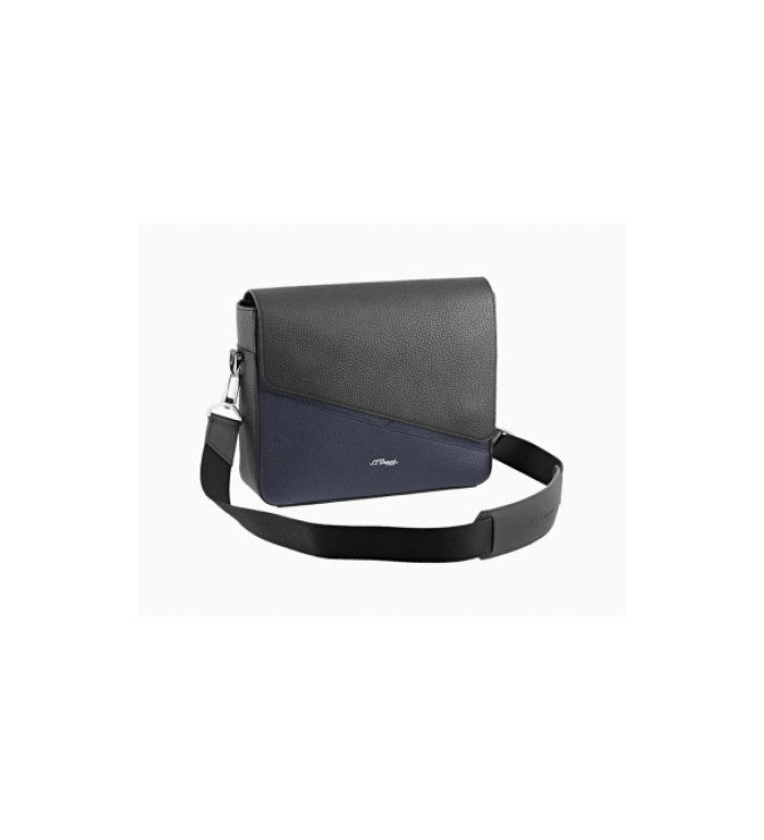 Чанта S.T.Dupont NEO CAPSULE MESSENGER BAG NAVY BLUE/BLACK GRAINED 181344