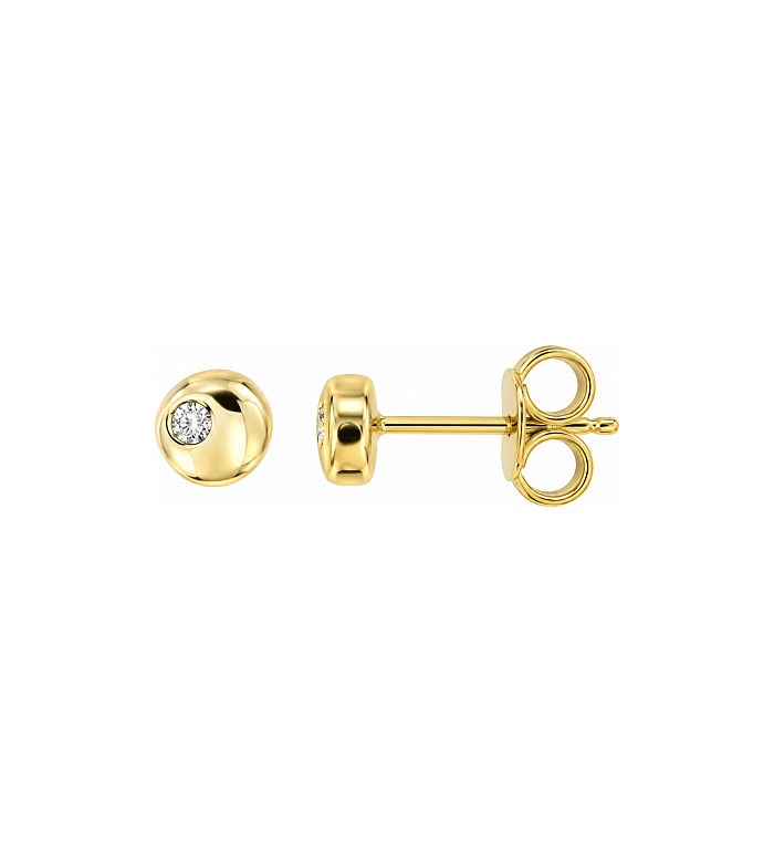 Cara Diamanti златни обеци с диаманти BB0469Y/0.01ctsSI/H