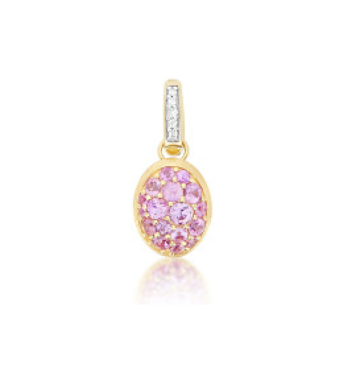 Nanis Boules Small висулка розов сапфир, диаманти PS29-609