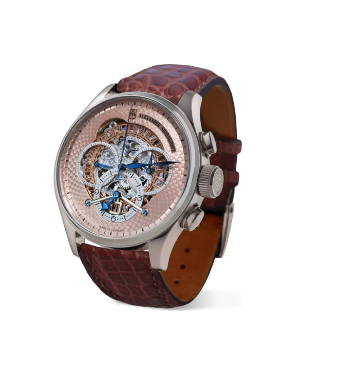 ALEXANDER SHOROKHOFF AVANTGARDE CHRONO REGULATOR MANUAL 43.5MM MEN'S WATCH LIMITED EDITION 68PIECES  AS.CR02-3