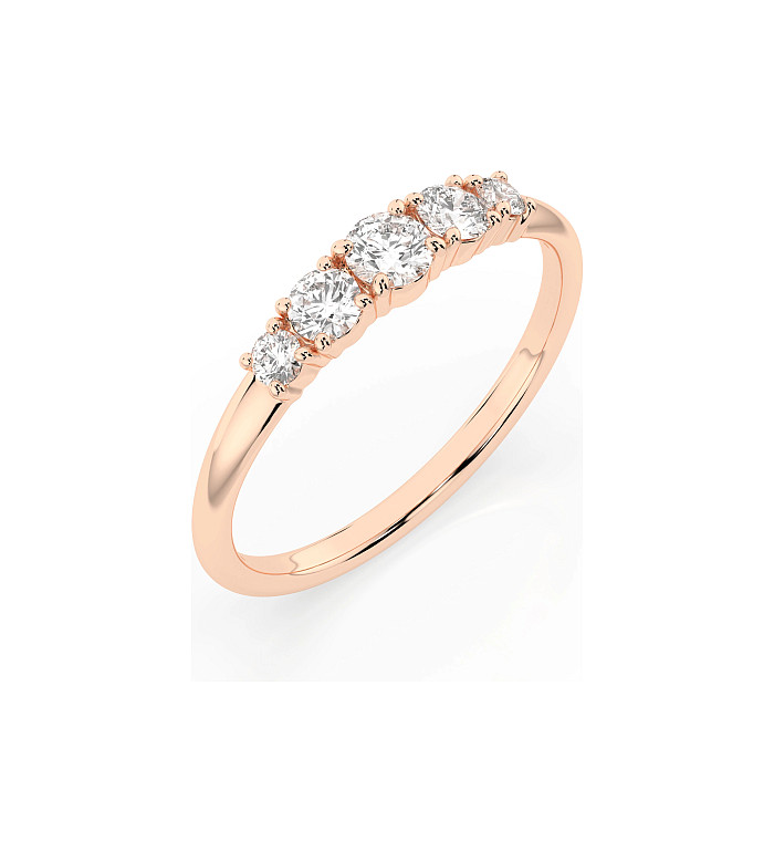 Cara пръстен с диаманти 0.15+0.27 ct – ЗЛАТНО БИЖУ 14К K101-10128R/14K