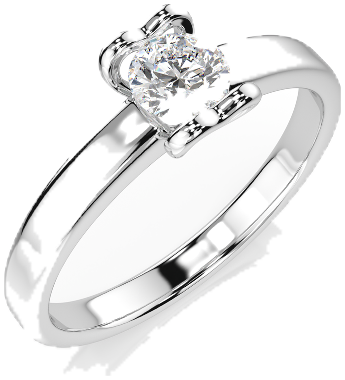 CARA Златен пръстен с диамант 0.30 ct GIA сертификат K101-10013W 