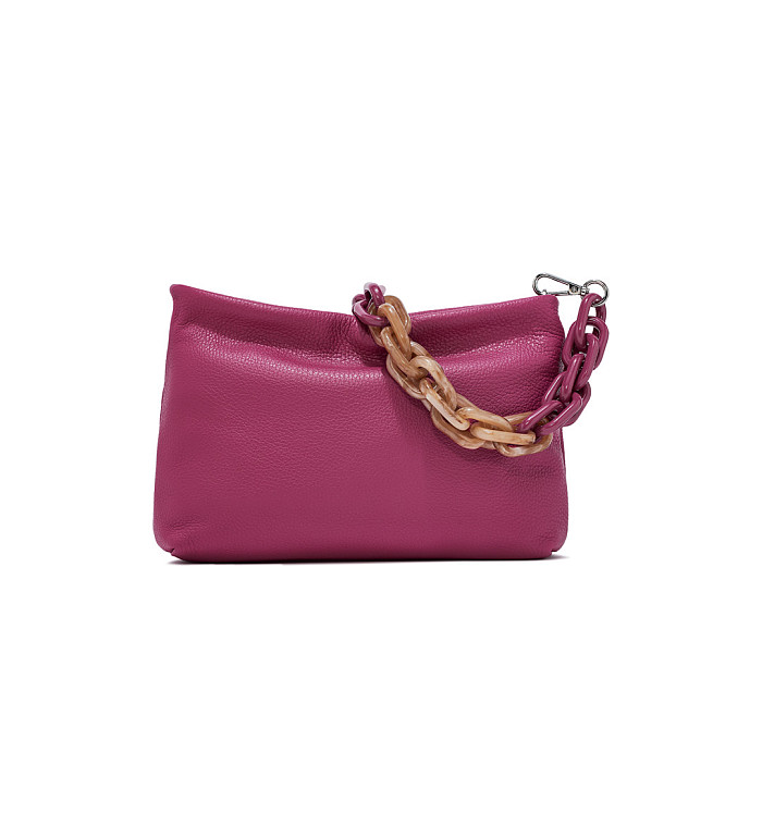 ДАМСКА ЧАНТА , ЕСТЕСТВЕНА КОЖА-РЪЧНА ИЗРАБОТКА GIANNI CHIARINI 8265/PINK